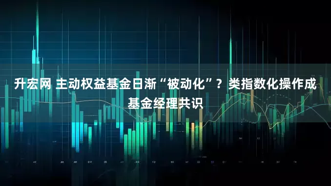 升宏网 主动权益基金日渐“被动化”？类指数化操作成基金经理共识